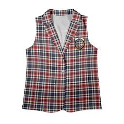 ScotsTee Shop Scottish Bell Border (Bell Southern Bell) Modern Women's Tartan Sleeveless Blazer Suit Vest