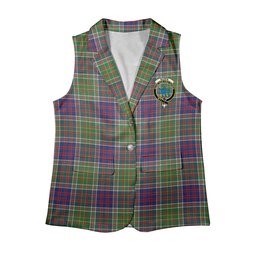ScotsTee Shop Scottish Bowie Modern Women's Tartan Sleeveless Blazer Suit Vest