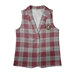 ScotsTee Shop Scottish Buchanan 1842 Women's Tartan Sleeveless Blazer Suit Vest