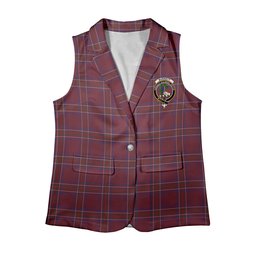 ScotsTee Shop Scottish Burnett of Leys Hunting Women's Tartan Sleeveless Blazer Suit Vest