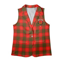 ScotsTee Shop Scottish Cameron Modern Women's Tartan Sleeveless Blazer Suit Vest