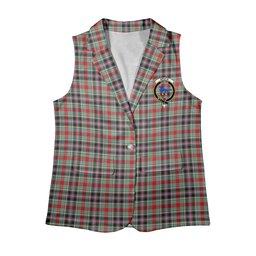 ScotsTee Shop Scottish Bruce of Kinnaird Modern Women's Tartan Sleeveless Blazer Suit Vest