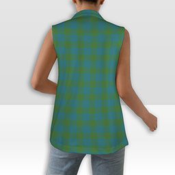 ScotsTee Shop Scottish Barclay Hunting Ancient Clan Women's Tartan Sleeveless Blazer Suit Vest
