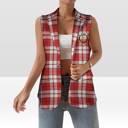 ScotsTee Shop Scottish Cameron Hose Modern Women's Tartan Sleeveless Blazer Suit Vest