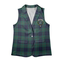 ScotsTee Shop Scottish Barclay Hunting Modern Women's Tartan Sleeveless Blazer Suit Vest