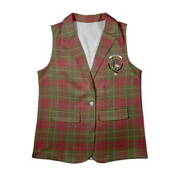 ScotsTee Shop Scottish Burnett of Powis Modern 2 Women's Tartan Sleeveless Blazer Suit Vest