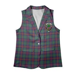 ScotsTee Shop Scottish Cairns of Finavon Modern Women's Tartan Sleeveless Blazer Suit Vest
