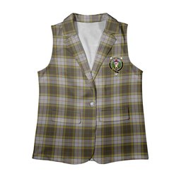 ScotsTee Shop Scottish Buchanan Dress Women's Tartan Sleeveless Blazer Suit Vest