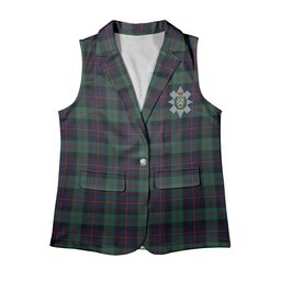 ScotsTee Shop Scottish Black Watch Coarse Kilt Modern Women's Tartan Sleeveless Blazer Suit Vest