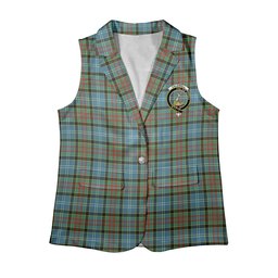 ScotsTee Shop Scottish Caldwell Women's Tartan Sleeveless Blazer Suit Vest