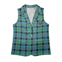 ScotsTee Shop Scottish Calder Ancient Women's Tartan Sleeveless Blazer Suit Vest