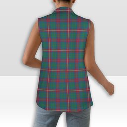 ScotsTee Shop Scottish Cairns of Finavon Ancient Women's Tartan Sleeveless Blazer Suit Vest