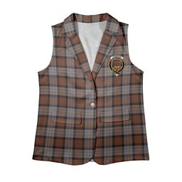 ScotsTee Shop Scottish Cameron Of Erracht Weathered Women's Tartan Sleeveless Blazer Suit Vest