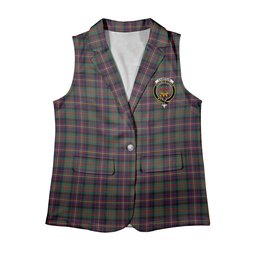 ScotsTee Shop Scottish Cameron Highlanders of Ottawa Women's Tartan Sleeveless Blazer Suit Vest