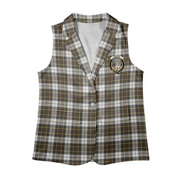 ScotsTee Shop Scottish Burns Battalion Weathered Women's Tartan Sleeveless Blazer Suit Vest