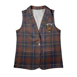 ScotsTee Shop Scottish Cameron Hunting Modern Women's Tartan Sleeveless Blazer Suit Vest