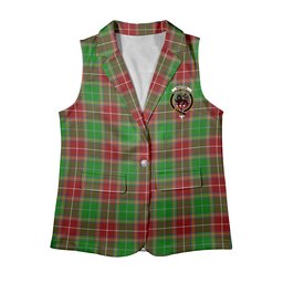 ScotsTee Shop Scottish Baxter Modern Women's Tartan Sleeveless Blazer Suit Vest