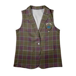 ScotsTee Shop Scottish Bowie Dalgety Women's Tartan Sleeveless Blazer Suit Vest