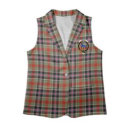 ScotsTee Shop Scottish Bruce of Kinnaird Ancient Women's Tartan Sleeveless Blazer Suit Vest