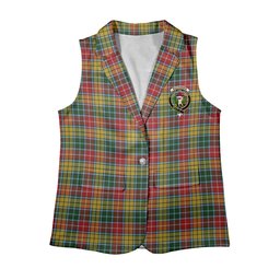 ScotsTee Shop Scottish Buchanan 1800 Women's Tartan Sleeveless Blazer Suit Vest