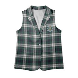 ScotsTee Shop Scottish Black Watch Dress Modern Women's Tartan Sleeveless Blazer Suit Vest