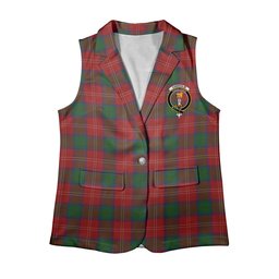 ScotsTee Shop Scottish Chisholm 1842 Women's Tartan Sleeveless Blazer Suit Vest