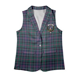 ScotsTee Shop Scottish Cooper Modern Women's Tartan Sleeveless Blazer Suit Vest