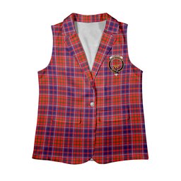 ScotsTee Shop Scottish Cameron of Lochiel Modern Women's Tartan Sleeveless Blazer Suit Vest