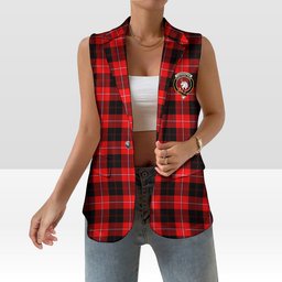 ScotsTee Shop Scottish Cunningham Modern Women's Tartan Sleeveless Blazer Suit Vest