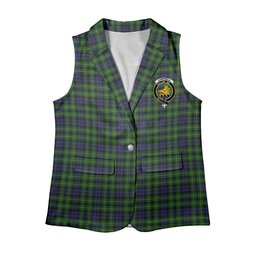 ScotsTee Shop Scottish Campbell of Breadalbane Women's Tartan Sleeveless Blazer Suit Vest