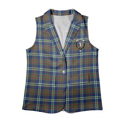 ScotsTee Shop Scottish Cathcart Modern Women's Tartan Sleeveless Blazer Suit Vest