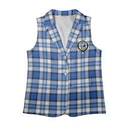 ScotsTee Shop Scottish Craig Paisley Modern Women's Tartan Sleeveless Blazer Suit Vest