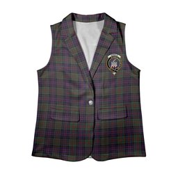 ScotsTee Shop Scottish Donald of Clan Ranald Women's Tartan Sleeveless Blazer Suit Vest