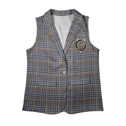 ScotsTee Shop Scottish Carnegie Check Ancient Women's Tartan Sleeveless Blazer Suit Vest