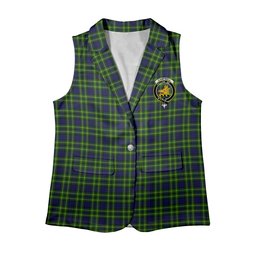 ScotsTee Shop Scottish Campbell of Breadalbane Modern Women's Tartan Sleeveless Blazer Suit Vest