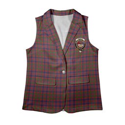 ScotsTee Shop Scottish Donald of Boisdale Women's Tartan Sleeveless Blazer Suit Vest