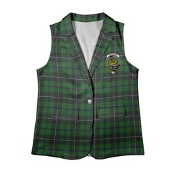 ScotsTee Shop Scottish Douglas alternative threadcount Women's Tartan Sleeveless Blazer Suit Vest