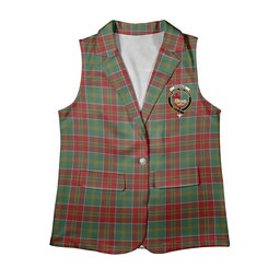 ScotsTee Shop Scottish Donald of Kingsburgh Women's Tartan Sleeveless Blazer Suit Vest