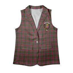 ScotsTee Shop Scottish Chisholm 1800 Women's Tartan Sleeveless Blazer Suit Vest