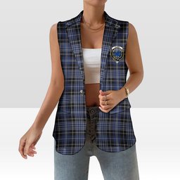 ScotsTee Shop Scottish Clark (Lion) Women's Tartan Sleeveless Blazer Suit Vest