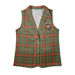 ScotsTee Shop Scottish Dalrymple of Castleton #2 Modern Women's Tartan Sleeveless Blazer Suit Vest