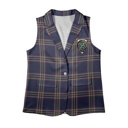 ScotsTee Shop Scottish Crichton Modern Women's Tartan Sleeveless Blazer Suit Vest