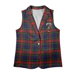 ScotsTee Shop Scottish Clark Red Women's Tartan Sleeveless Blazer Suit Vest