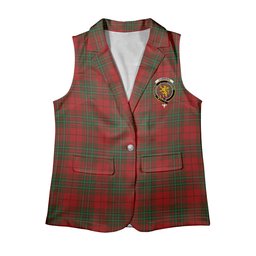 ScotsTee Shop Scottish Cumming 1842 Women's Tartan Sleeveless Blazer Suit Vest