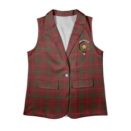 ScotsTee Shop Scottish Carruthers Women's Tartan Sleeveless Blazer Suit Vest