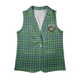 ScotsTee Shop Scottish Donald Lord of the Isles Hunting Ancient Women's Tartan Sleeveless Blazer Suit Vest