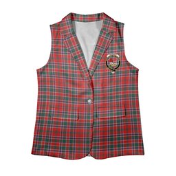 ScotsTee Shop Scottish Donald of Lochmaddy Modern Women's Tartan Sleeveless Blazer Suit Vest
