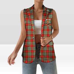 ScotsTee Shop Scottish Chattan Women's Tartan Sleeveless Blazer Suit Vest