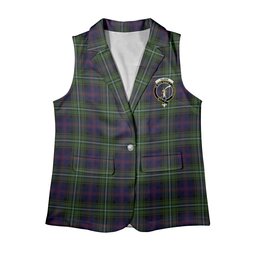 ScotsTee Shop Scottish Clark of Ulva Women's Tartan Sleeveless Blazer Suit Vest