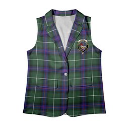 ScotsTee Shop Scottish Donald of the Isles Hunting Modern Women's Tartan Sleeveless Blazer Suit Vest